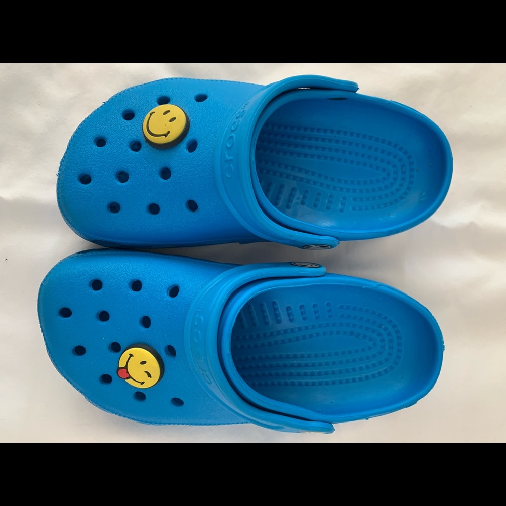 Blue crocs size J2